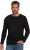 JP1880 Henley T-Shirt Long Sleeve Black TALL - MOŠKA OBLAČILA MT-6XLT - DALJŠI kroji