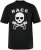 JP1880 T-Shirt Short Sleeve Skull Race Black - Kratke Majice - Moške kratke majice za močnejše postave