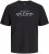 Jack & Jones Kevin Majica Črna - Kratke Majice - Moške kratke majice za močnejše postave