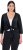 Ulla Popken Versatile Surplice Wrap Tie Hem Bolero Top Black - Majice - 