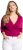 Ulla Popken Versatile Surplice Wrap Tie Hem Bolero Top Magnolia Red - Majice - 