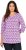 Ulla Popken Geometric Pattern 3/4 Sleeve Tee Amethyst - Natisnjene majice za ženske - 