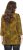 Ulla Popken Animal Print 3/4 Sleeve V-Neck Tee Neon Orange - Majice - 