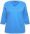 Ulla Popken Country Lettered 3/4 Sleeve Tee Teal Blue - Natisnjene majice za ženske - 
