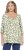 Ulla Popken Scribble Print Square Neck 3/4 Sleeve Tee Sage Green - Natisnjene majice za ženske - 