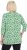 Ulla Popken Graphic Flower A-Line 3/4 Sleeve Tee Apple Green - Majice - 
