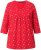 Ulla Popken Minimal Floral Print 3/4 Sleeve Tee Neon Red - Natisnjene majice za ženske - 