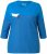 Ulla Popken Paper Boat Print 3/4 Sleeve Tee Pacific Blue - Natisnjene majice za ženske - 
