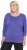 Ulla Popken Quick Drying Batwing Sleeve Tee Blueberry - Natisnjene majice za ženske - 