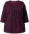 Ulla Popken Mixed Pattern Stripe 3/4 Sleeve Tee Black - Natisnjene majice za ženske - 