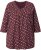 Ulla Popken Gingerbread Print 3/4 Sleeve Tee Plum - Majice - 