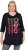 Ulla Popken Ho Ho Ho 3/4 Sleeve Graphic Tunic Tee Black - Majice - 