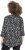 Ulla Popken Ribbon Print 3/4 Sleeve Asymmetric Tee Black - Natisnjene majice za ženske - 