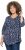 Ulla Popken Ribbon Print 3/4 Sleeve Asymmetric Tee Navy - Natisnjene majice za ženske - 