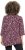 Ulla Popken Ribbon Print 3/4 Sleeve Asymmetric Tee Plum - Natisnjene majice za ženske - 