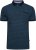 Kam Jeans 5527 AOP Pique Polo with Tipping on Collar/Cuffs Navy - Polo majice - Moške Polo Majice za Močnejše Postave