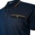 Kam Jeans 5529 AOP Mini Geo Print Polo Indigo - Polo majice - Moške Polo Majice za Močnejše Postave