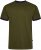 Kam Jeans 5781 Ringer Tee with Shoulder Tape Dark Olive - Kratke Majice - Moške kratke majice za močnejše postave