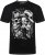 Kam Jeans 5796 Twin Gentleman Skull Print Tee Black - Kratke Majice - Moške kratke majice za močnejše postave
