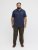 Jack & Jones College Logo Short Sleeve Polo Shirt Blue - Polo majice - Moške Polo Majice za Močnejše Postave