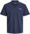 Jack & Jones College Logo Short Sleeve Polo Shirt Blue - Polo majice - Moške Polo Majice za Močnejše Postave