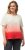 Ulla Popken Dip Dyed Short Sleeve Logo Tee Off-White - Natisnjene majice za ženske - 
