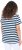 Ulla Popken Mix Stripe Short Sleeve Tee Deep Aqua - Natisnjene majice za ženske - 