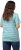 Ulla Popken Palm Tree Embroidered Tee Turquoise Green - Natisnjene majice za ženske - 