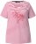 Ulla Popken Palm Tree Embroidered Tee Dark Raspberry - Natisnjene majice za ženske - 