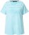 Ulla Popken Palm Tree Embroidered Tee Deep Aqua - Natisnjene majice za ženske - 