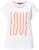 Ulla Popken LOVE Short Sleeve Graphic Tee Snow White - Natisnjene majice za ženske - 
