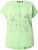 Ulla Popken Metallic Animal Cap Sleeve Graphic Tee Green - Natisnjene majice za ženske - 