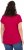 Ulla Popken Metallic Animal Cap Sleeve Graphic Tee Dark Raspberry - Natisnjene majice za ženske - 