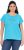 Ulla Popken Metallic Animal Cap Sleeve Graphic Tee Deep Aqua - Natisnjene majice za ženske - 