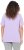 Ulla Popken Metallic Feather Short Sleeve Graphic Tee Lavender - Natisnjene majice za ženske - 