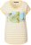 Ulla Popken Striped Short Sleeve Citrus Graphic Tee Sun Yellow - Natisnjene majice za ženske - 