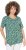 Ulla Popken Floral Pointed Hem Short Sleeve Tee Green - Natisnjene majice za ženske - 
