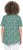 Ulla Popken Floral Pointed Hem Short Sleeve Tee Green - Natisnjene majice za ženske - 