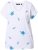 Ulla Popken Cross Stitch Short Sleeve Tee Snow White - Natisnjene majice za ženske - 
