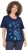 Ulla Popken Marine Print Short Sleeve Tee Ink Blue - Natisnjene majice za ženske - 