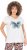 Ulla Popken Free Spirit Butterfly Cap Sleeve Graphic Tee Off-White - Natisnjene majice za ženske - 