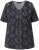 Ulla Popken Snake Print V-Neck Tee Graphite Grey - Natisnjene majice za ženske - 