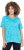 Ulla Popken Abstract Animal Print Short Sleeve Tee Deep Aqua - Natisnjene majice za ženske - 