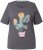 Ulla Popken Cactus Short Sleeve Graphic Tee Graphite Grey - Natisnjene majice za ženske - 