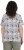 Ulla Popken Half-sleeve A-line V-neck Pointed Hem Animal Pattern T-shirt Moss - Natisnjene majice za ženske - 