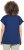 Ulla Popken Textured Paisley Motif Cap Sleeve Tee Navy - Natisnjene majice za ženske - 