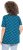 Ulla Popken Tile Print Short Sleeve Pleated Tee Teal - Natisnjene majice za ženske - 