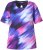 Ulla Popken Cutout Abstract Print Short Sleeve Tee Ink Blue - Natisnjene majice za ženske - 
