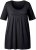 Ulla Popken Essential Front Pleat Tee Black - Majice - 