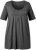 Ulla Popken Essential Front Pleat Tee Graphite Grey - Majice - 